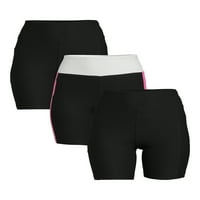 Pantaloni scurți pentru biciclete No Boundaries Juniors, Pachet 3, dimensiuni XS-XXXL