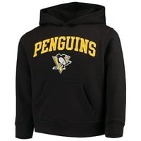 Tineret Negru Pittsburgh Penguins Echipa Logo Pulover Hoodie