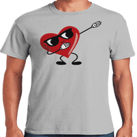 Grafic America Valentine ' s Day vacanță Dabbing inima bărbați grafic T-Shirt