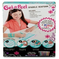 Gel-a-Peel Starter Kit-Sparkle Seafoam, cadou minunat pentru copii cu vârste cuprinse între 6, 7, 8 +