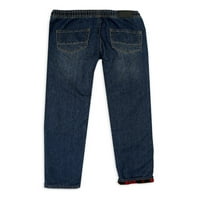 Silver Jeans Co. Băieți Skinny Fit Fleece Căptușite Pull-On Denim Blugi, Dimensiuni 4-16