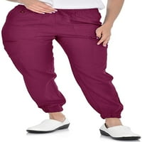 Marilyn Monroe Detaliate Stretch Opt Buzunar Colorate Scrub Joggers