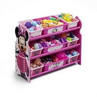 Disney Minnie Mouse Bin Plastic Jucărie Organizator