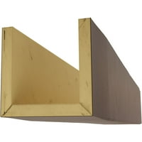Ekena Millwork 12 W 6 H 16 ' L 3 fețe dur cedru Endurathane Fau lemn tavan grindă, mahon Premium