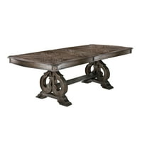 Mobilier din America Ethelyn masă în stil Rustic cu frunze, ton natural Rustic