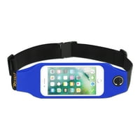 Running sport Belt pentru Iphone 6s sau dispozitiv cu două buzunare și Led în albastru