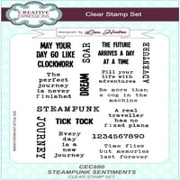 Expresii Creative Stamp Set Clar Steampunk Sentimente
