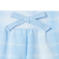 Pantaloni Scurți Wonder Nation Girls Tie Dye, Mărimi 4-Și Plus