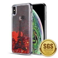 Frumos lichid Glitter Waterfall caz telefon mobil pentru iPhone Xs Max