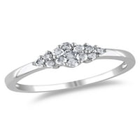 Miabella Carat T. W. Diamant Sterling Argint Cluster Promisiune Inel