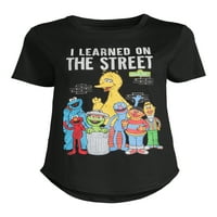 Tricou cu imprimeu grafic Sesame Street pentru femei