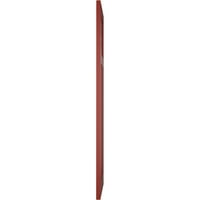Ekena Millwork 12 W 26 h true Fit PVC San Antonio mission Style obloane cu montare fixă, roșu piper