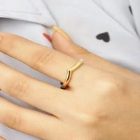 JewelersClub 14k aur peste argint Wishbone prietenie inel pentru femei