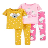 Carter ' s Child Of Mine Baby Girls & Toddler Girls set de pijamale cu mânecă scurtă din bumbac