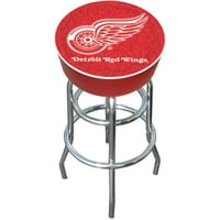 Trademark Global NHL căptușit Backless pivotant Bar scaun