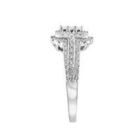 3 8ctw 10kt aur alb în formă de Smarald autentic certificat diamant ediție limitată inel de suvenir