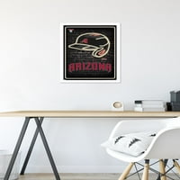Arizona Diamondbacks-Poster De Perete Cu Cască Neon, 14.725 22.375 Încadrat
