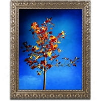Marcă comercială Fine Art In the Autumn Wind Canvas Art de Philippe Sainte-Cadru ornamentat din aur Laudy
