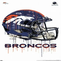 Denver Broncos-Poster De Perete Pentru Cască De Picurare, 22.375 34