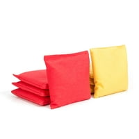 Pungi de fasole cu găuri de porumb Set de roșu și galben pentru jocuri cu găuri de porumb