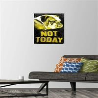 Avanti-Nu Astăzi Poster de perete Bulldog cu știfturi, 14.725 22.375
