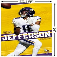 Minnesota Vikings-Afiș De Perete Justin Jefferson, 22.375 34