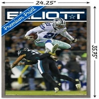 Dallas Cowboys-Poster De Perete Ezekiel Elliott, 22.375 34