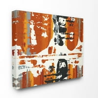 Stupell IndustriesBurnt Orange MomentumCanvas artă de perete de Third and Wall