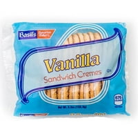 Basils, Vanilie Sandwich Cremes Cookie, 5. oz, Ct