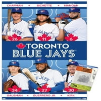 Toronto Blue Jays-afiș de perete al echipei cu știfturi, 14.725 22.375
