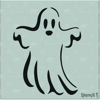 Stencil Ghost Stencil 5.75 6 - stenciluri reutilizabile de calitate durabilă pentru pictură - stencil Ghost Halloween & dovleac