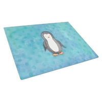 Caroline comori Polkadot pinguin acuarelă sticlă tăiere bord mare