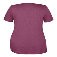 Femei Plus Dimensiune Tricouri Casual confortabil Twist nod maneca scurta Tricouri Vrac tunici Topuri bluza pentru femei