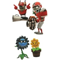 Plants Vs. Zombies: Garden Warfare All-Star Zombie și Dark Sunflower figurine de acțiune, pachet de 2